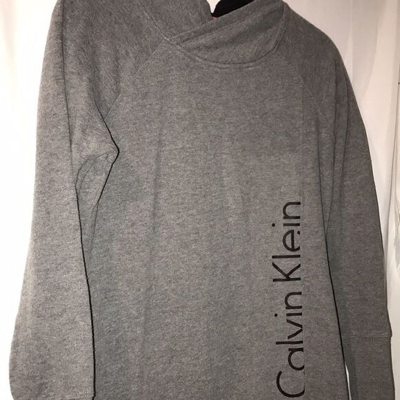 Calvin Klein Women's Gray Performance Heather Logo Sports Sweater Size Medium - Picture 8 of 9